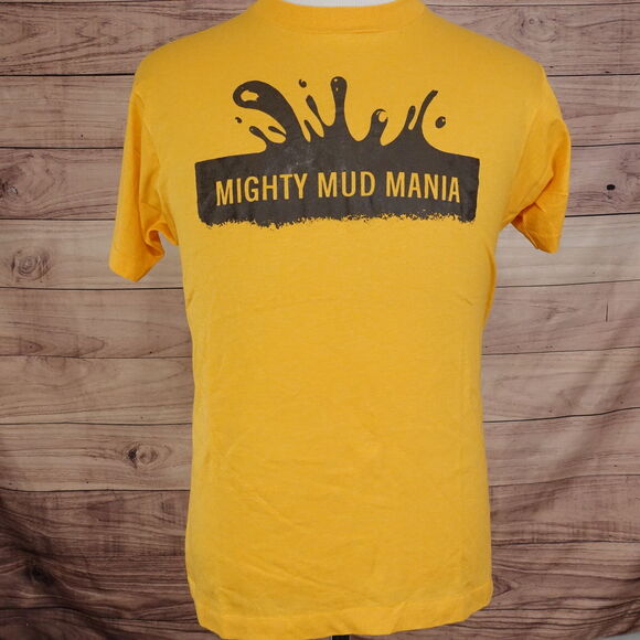 VINTAGE MIGHTY MUD MANIA USA SINGLE STITCH 80s SCREEN STARS ST LOUIS TSHIRT SZ L - Picture 2 of 6